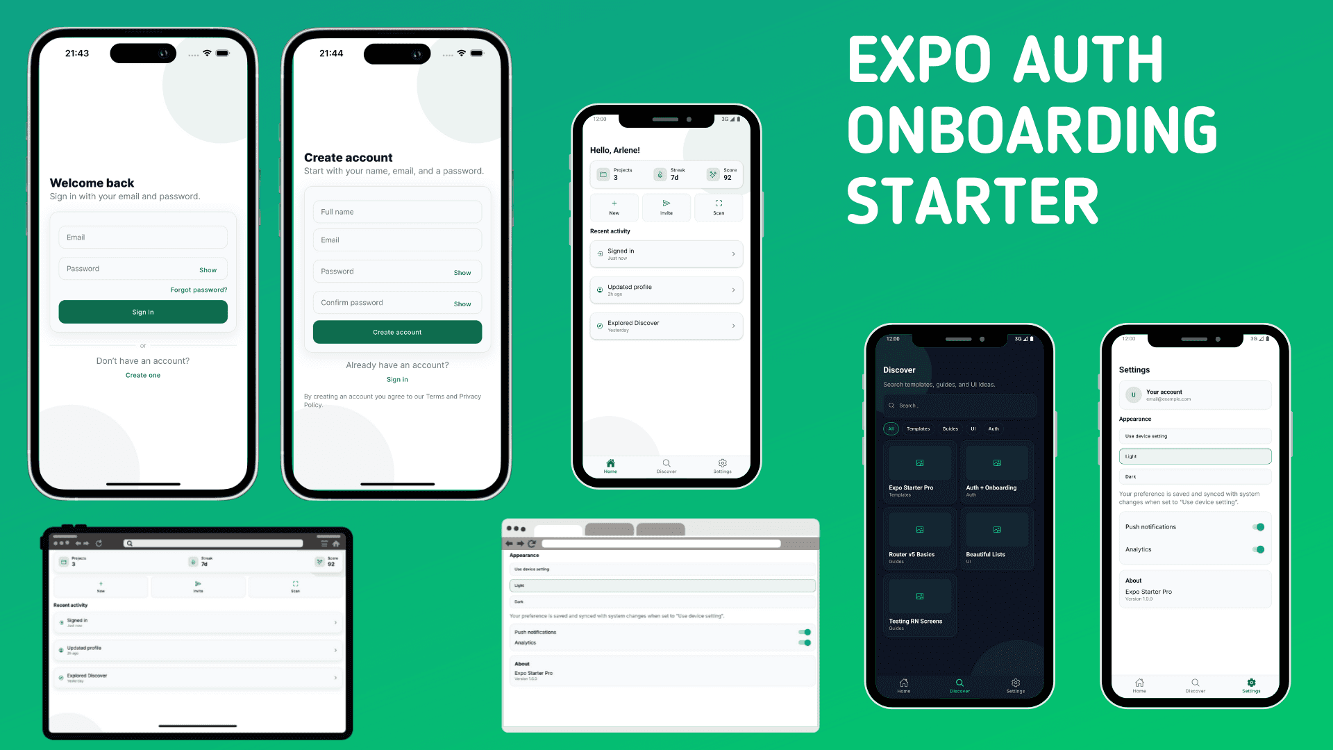 Expo Auth + Onboarding Starter